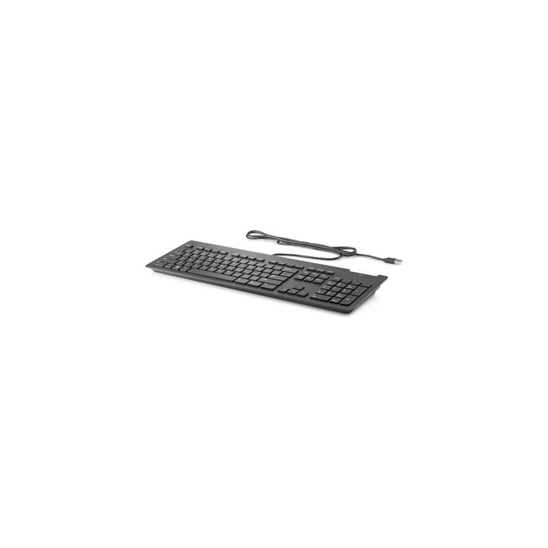 HP HP Slim USB Wired Keyboard - Smartcard - Black - EST