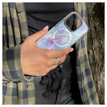 Evelatus Apple iPhone 15 Pro Max PC+TPU With MagSafe Customized Print Purple