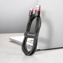 Baseus Baseus Cafule USB-A / USB-C QC 3.0 3A cable 1 m - black and red