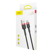 Baseus Baseus Cafule USB-A / USB-C QC 3.0 3A cable 1 m - black and red
