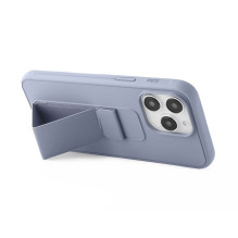 iLike Apple iPhone 15 Pro Silicone Case with stand Purple