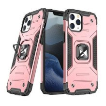 „Wozinsky“ „Apple iPhone 13 Pro Max“ „Ring Armor“ dėklas su atramėle, tvirtas, rožinis