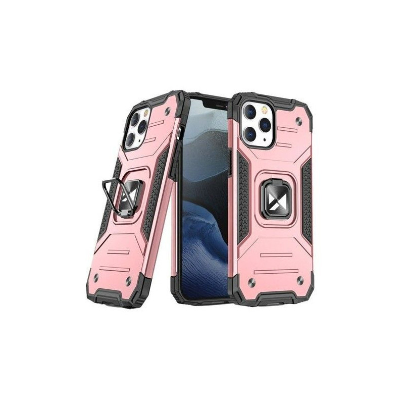 „Wozinsky“ „Apple iPhone 13 Pro Max“ „Ring Armor“ dėklas su atramėle, tvirtas, rožinis