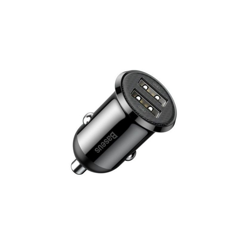 Baseus Grain Pro car charger 2x USB 4.8 A Black