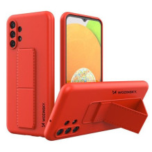 „Wozinsky“ silikoninis dėklas „Samsung Galaxy A13 5G“, raudonas, su atlošu