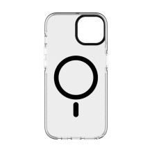 „Evelatus“ skaidrus „Apple iPhone 15 Plus“ dėklas, skirtas PC+TPU su „MagSafe“ ir juodos spalvos