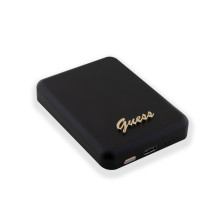 „Guess“ išorinė baterija 5000mAh 15W „MagSafe“ ir įprastiniu įkrovimu su metaliniu „Srprint“ logotipu, juoda „Guess“ išorinė baterija 5000mAh 15W „MagSafe“ ir įprastiniu įkrovimu su metaliniu „Srprint“ logotipu, juoda