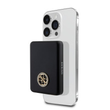 Guess Power Bank 5000mAh 15W MagSafe And Regular Charge With Strassed 4G Logo Black Guess Power Bank 5000mAh 15W MagSafe And Regular Charge With Strassed 4G Logo Black