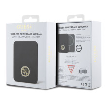 Guess Power Bank 5000mAh 15W MagSafe And Regular Charge With Strassed 4G Logo Black Guess Power Bank 5000mAh 15W MagSafe And Regular Charge With Strassed 4G Logo Black