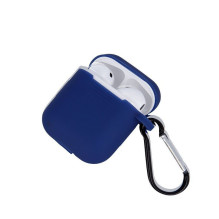 GreenGo Apple AirPods Silicone Case with Hook Dark Blue