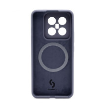Connect Xiaomi 14 Pro Premium Quality Magnetic Soft Touch Silicone Case Midnight Blue