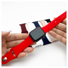 Evelatus Evelatus Watch 38 / 40 / 41mm Silicone Loop Watch Straps (132mm M / L) Red