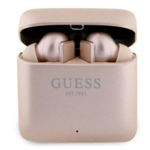 „Guess“ spausdintas logotipas „Bluetooth TWS“ rožinis