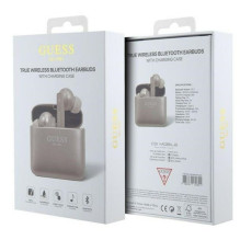 „Guess“ spausdintas logotipas „Bluetooth TWS“ rožinis