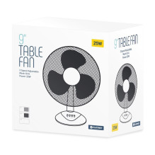 Platinet PTF9W Compact &amp; Powefull 24W Desk Air Fan 23cm Blades with 3 Speed levels White