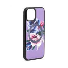 „Evelatus“ „Apple iPhone 15“ piniginės ir plono dėklo violetinė spalva „Evelatus“ „Apple iPhone 15“ piniginės ir plono dėklo violetinė spalva