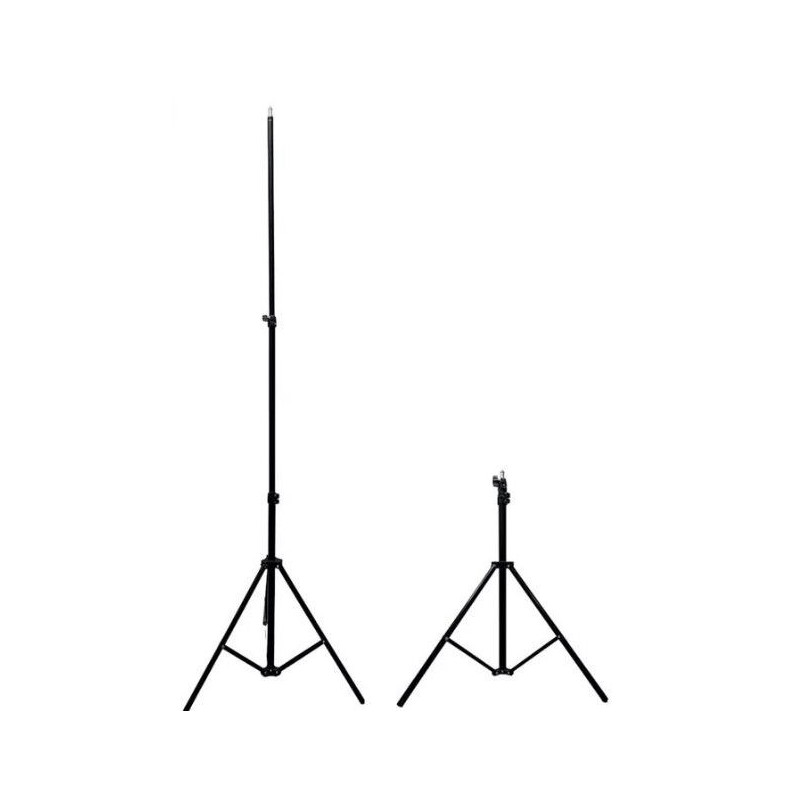 iLike 21M Premium Stable Metal Tripod Stand 2.1m max 1 / 4 screw Led Ring / Camera fix Black