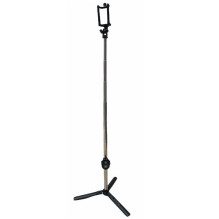 CP K060T 2in1 Selfie Stick &amp; Video WEB Call Table Tripod with Wireless Shutter Button expand to 60c Black
