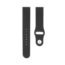 Connect 20mm Silicone Loop Watch Strap (S / M 110mm) Black