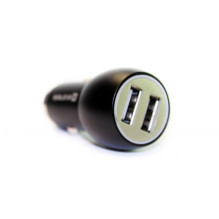 Evelatus - Car Charger EC7DC01 BLACK 3.1A 2USB port with stainless steel escape tool Black Evelatus - Car Charger EC7DC01 BLACK 3.1A 2USB port with stainless steel escape tool Black