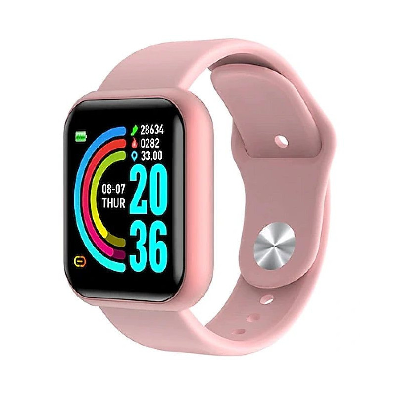 iWear M8 Smart &amp; Fit Watch with Full Touch 1.3'' IPS Media control / HR / Blood pressure / Social Pink