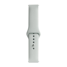Evelatus Evelatus Watch 22mm Silicone Loop Watch Straps (130mm M / L) Silver