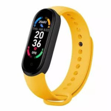 iWear SM6 Smart Bracelet - Fitness Tracker IP67 with HR &amp; Blood pressure / Social / Sleep monitor Yellow
