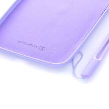„Evelatus“ Apple iPhone XR minkštas silikoninis dėklas su dirželiu, violetinis