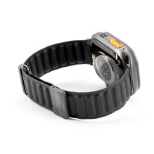 Connect Watch 42 / 44 / 45mm cortical back buckle magnetic suction Watch Straps Black Connect Watch 42 / 44 / 45mm cortical back buckle magnetic suction Watch Straps Black