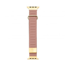 Connect Watch 42 / 44 / 45mm cortical back buckle magnetic suction Watch Straps Rose pink Connect Watch 42 / 44 / 45mm cortical back buckle magnetic suction Watch Straps Rose pink