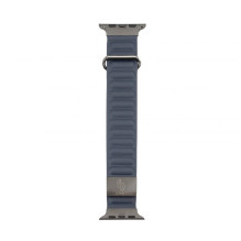 Connect Watch 42 / 44 / 45mm cortical back buckle magnetic suction Watch Straps Indigo Blue Connect Watch 42 / 44 / 45mm cortical back buckle magnetic suction Watch Straps Indigo Blue