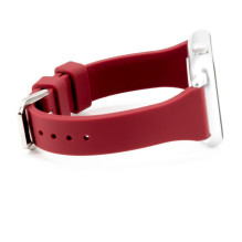 Connect 20mm T-buckle Silicone Loop Watch Strap (130mm M / L) Plum