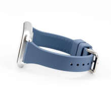 Connect 20mm T-buckle Silicone Loop Watch Strap (130mm M / L) Blue