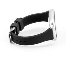 Connect 22mm T-buckle Silicone Loop Watch Strap (130mm M / L) Black