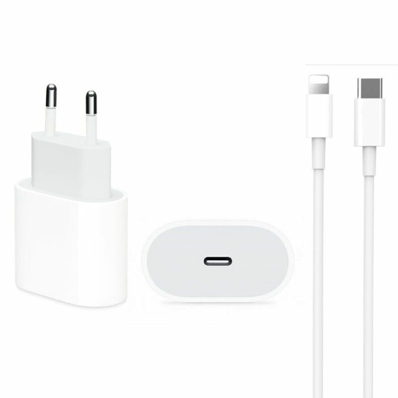 DCO IP12 20W PD Type-C Plug Fast Charger with Lightning Cable A234 White