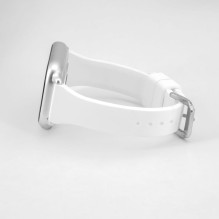 Connect 22mm T-buckle Silicone Loop Watch Strap (130mm M / L) White