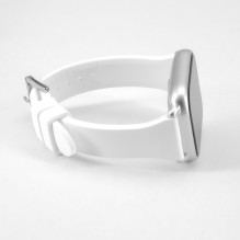 Connect 22mm T-buckle Silicone Loop Watch Strap (130mm M / L) White