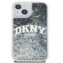 DKNY Apple iPhone 15 hardcase Liquid Glitter Big Logo Black