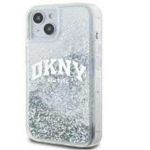 DKNY Apple iPhone 15 hardcase Liquid Glitter Big Logo Black DKNY Apple iPhone 15 hardcase Liquid Glitter Big Logo Black