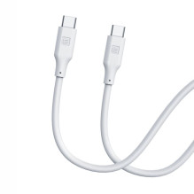 Evelatus Evelatus USB C to USB C Silicone Cable 1.2M 60W / 20V3A White