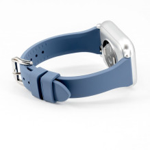 Connect 22mm T-buckle Silicone Loop Watch Strap (130mm M / L) Blue