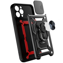 Hurtel - Hybrid Armor Camshield case for Huawei nova Y90 armored case with camera cover black
