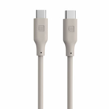 Evelatus Evelatus USB C to USB C Silicone Cable 1.2M 60W / 20V3A Warm Gray