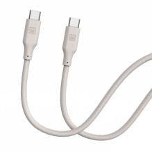 Evelatus Evelatus USB C - USB C silikoninis kabelis 1.2M 60W / 20V3A Šiltai pilkas Evelatus Evelatus USB C - USB C silikoninis kabelis 1.2M 60W / 20V3A Šiltai pilkas