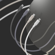 Evelatus Evelatus USB C - USB C silikoninis kabelis 1.2M 60W / 20V3A Šiltai pilkas Evelatus Evelatus USB C - USB C silikoninis kabelis 1.2M 60W / 20V3A Šiltai pilkas