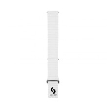 Connect 20mm Flat head Leather - Silicone Loop Magnetic Watch Strap (130mm M / L) White