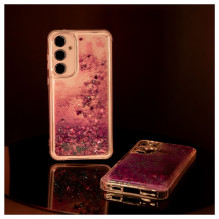 iLike Samsung Galaxy A55 silikoninis dėklas su vandens blizgučiais ir rožiniu atspalviu iLike Samsung Galaxy A55 silikoninis dėklas su vandens blizgučiais ir rožiniu atspalviu