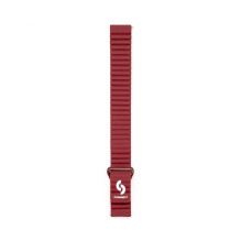 Connect 22mm Flat head Leather - Silicone Loop Magnetic Watch Strap (130mm M / L) Wine Red