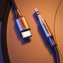 Ugreen kabelis USB C - mini lizdas 3,5 mm 1 m (AV143) pilkas