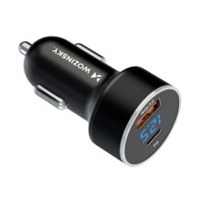 Wozinsky Wozinsky WDCCAC USB-C USB-A 36W car charger - black